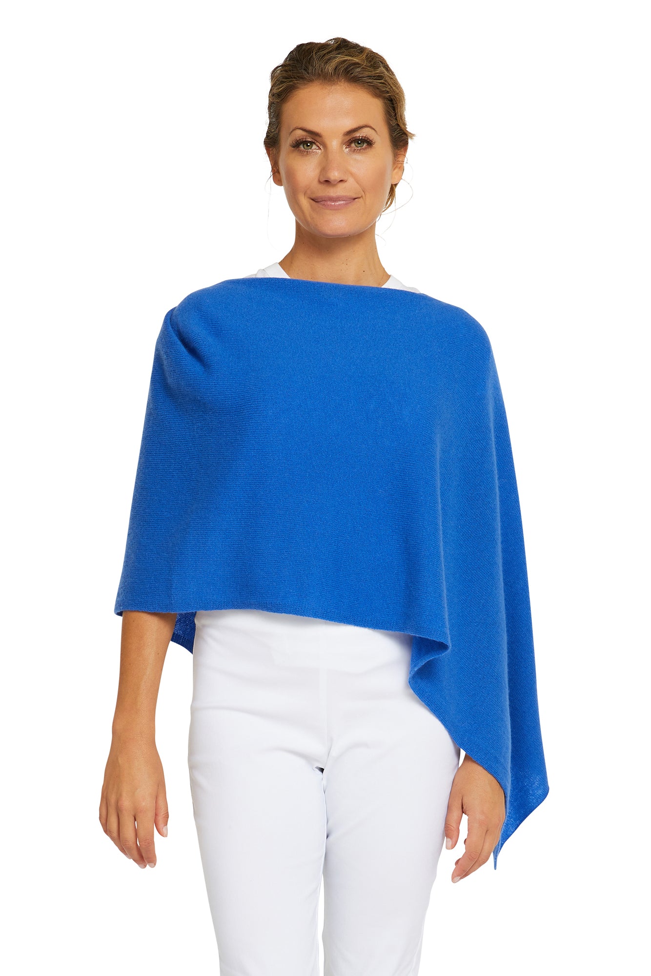 Cruise Blue Cashmere Topper