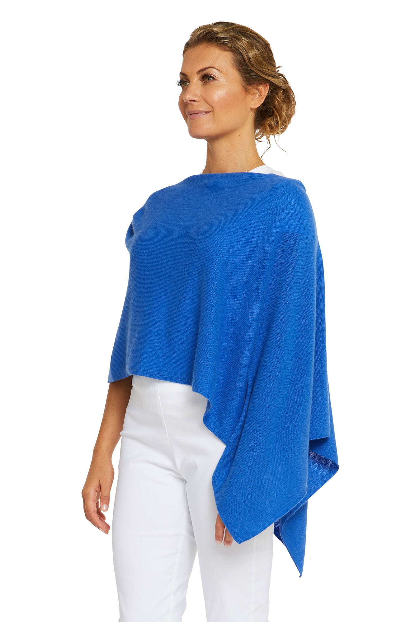 Cruise Blue Cashmere Topper