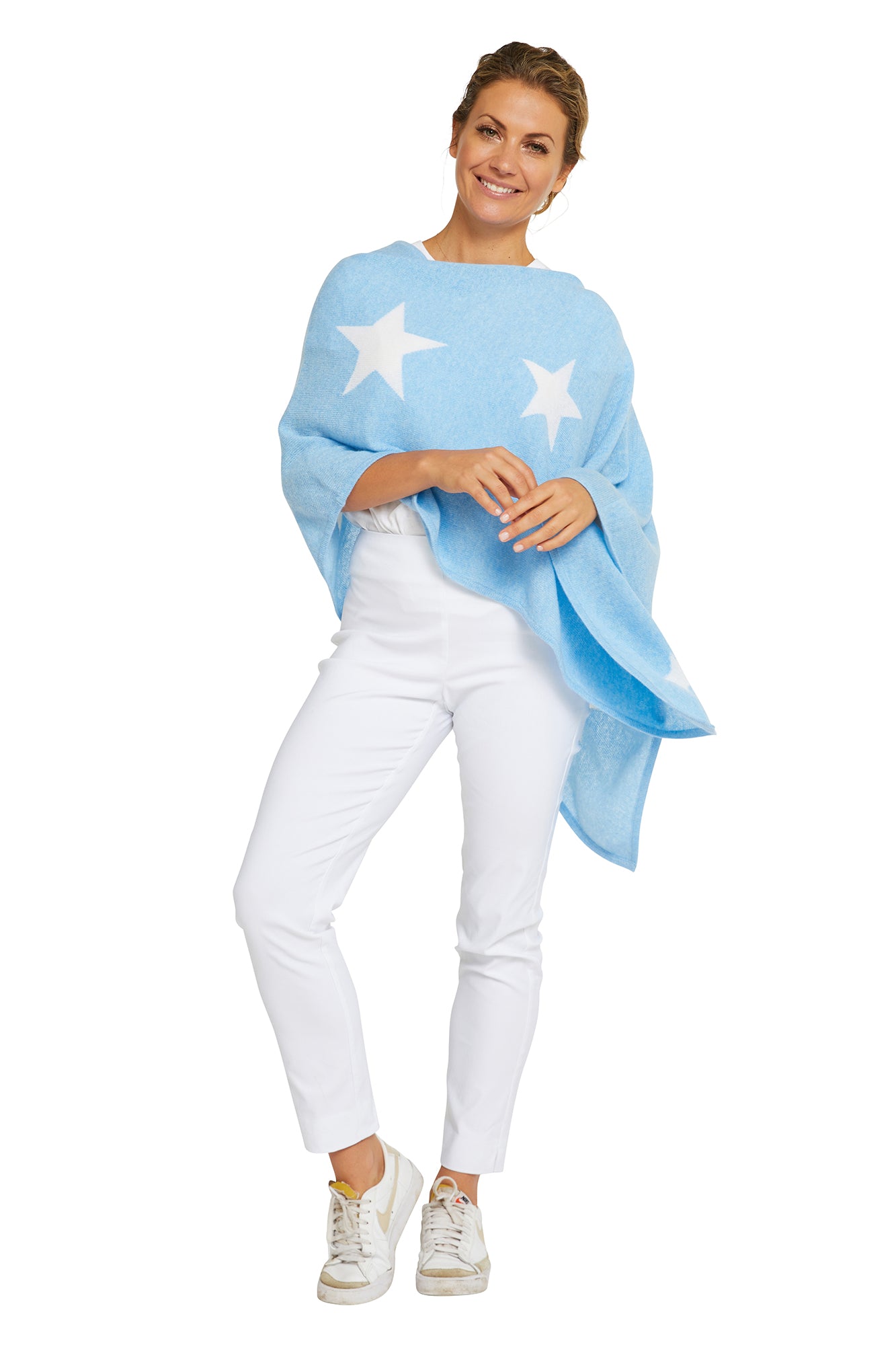 Sky Blue & White Star Topper