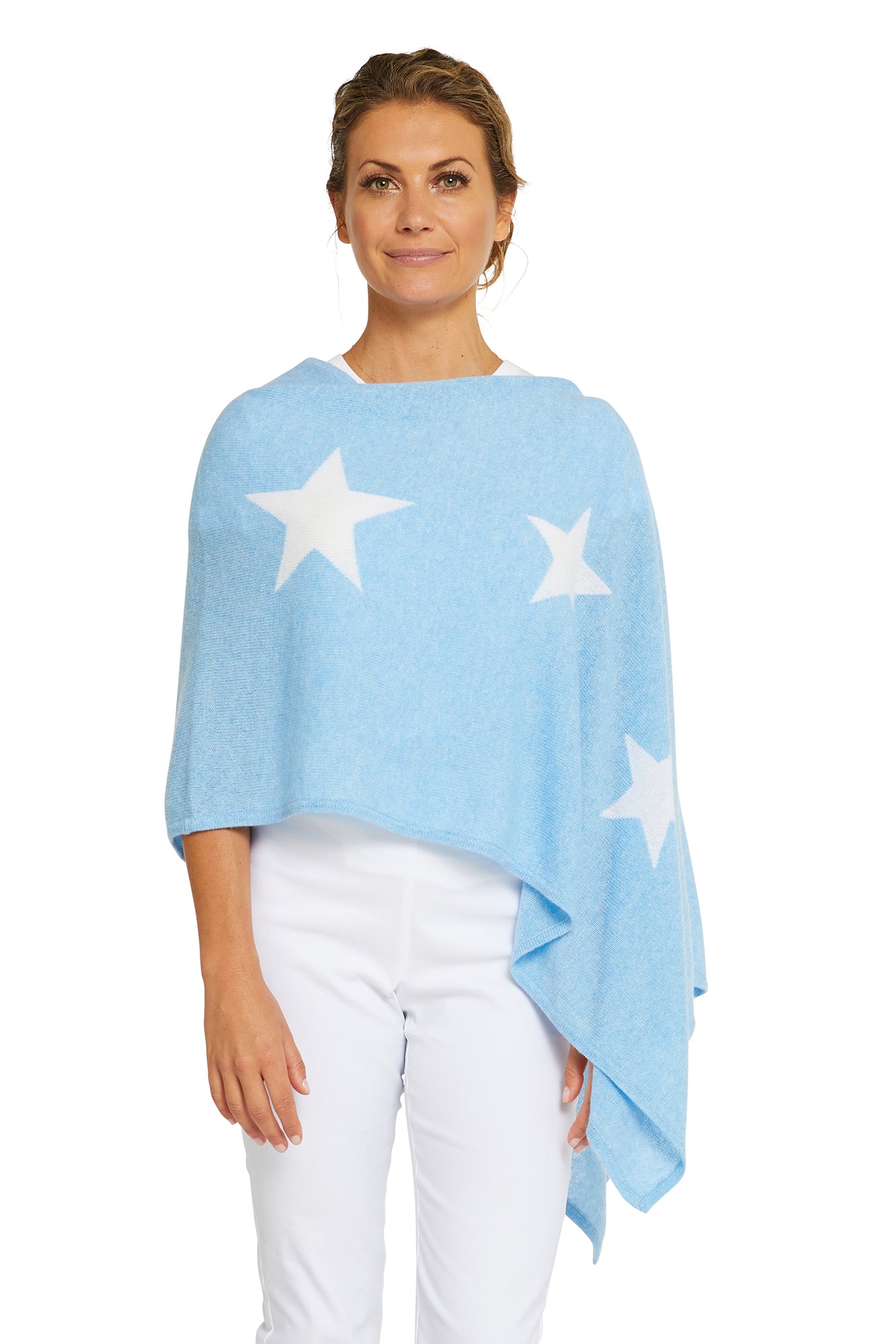 Sky Blue & White Star Topper